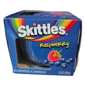 Skittles Candy Scented Candle 3 oz Jar Blue Raspberry NEW IN BOX See Description